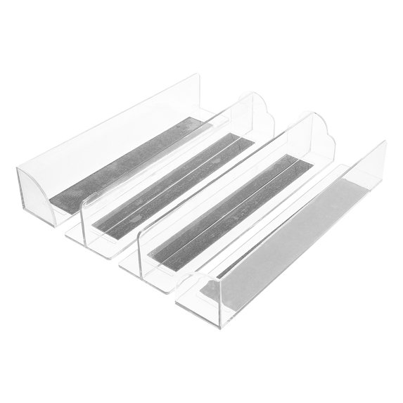 12 Pcs T-shaped Partition Commodity Dividers Clear Shelves Drawer Organizer Shelf Acrylic