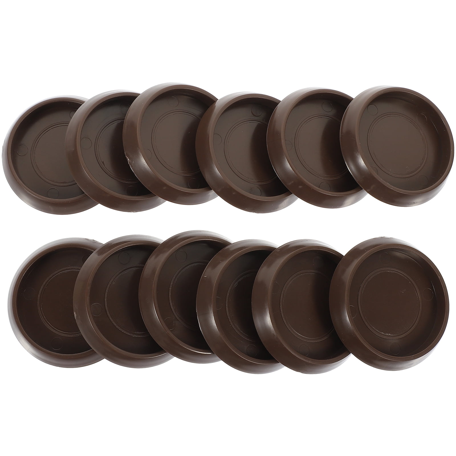 12 Pcs Table Leg Pad Caster Cups Compact Chair Wheel Stopper Chairs