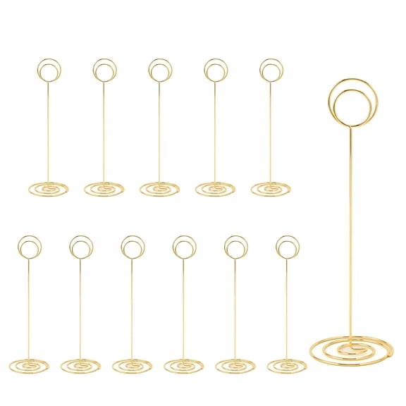 12 Pcs Table Number Holders, Memo Photo Picture Stands for Wedding Party Office Home
