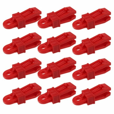 12 Pcs Tarp Clips Heavy Duty Lock Grip Clamps Thumb Screw Tent Clip Secures Tarps Awning Clamp Set for Camping Tarps Awnings Caravan Canopies Car Covers Swimming Pool Covers Boat Cover etc