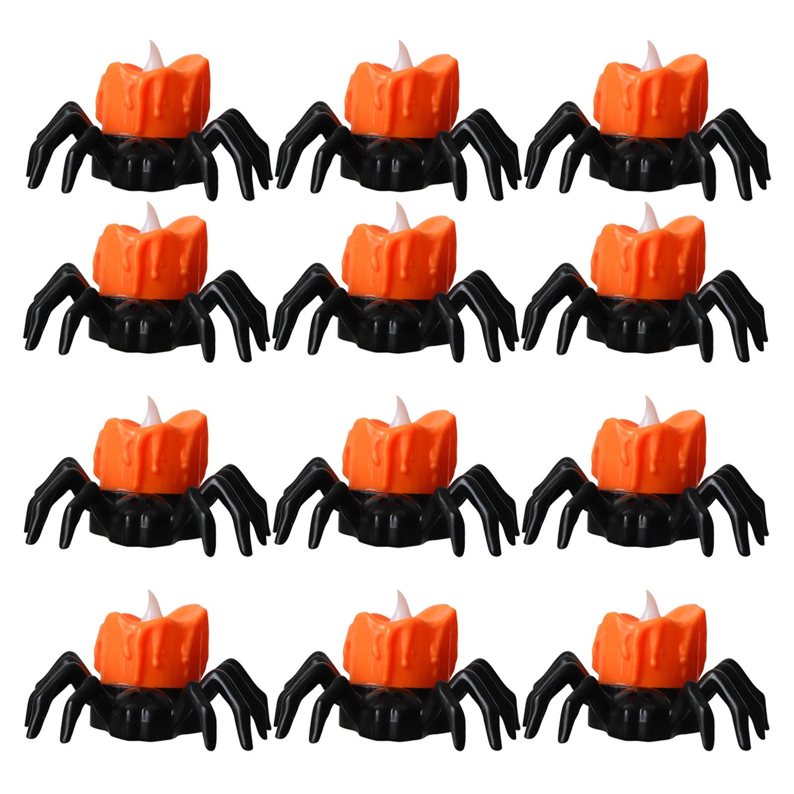 12 Pcs Tea Lights Novelty LED Flameless Candle Holder Lights Battery