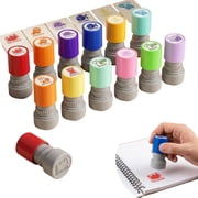 12 Pcs Teacher Stamps for Classroom, Self-Inking Rubber Colorful Stamps Classroom Rubber Stamp for Grading Homework Test Motivation Students Supplies