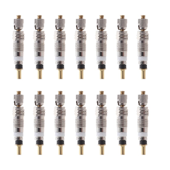 LEORX 12Pcs Plated Silver Tire Stem Core Replacement for Bike Valve with Corrosion Resistant