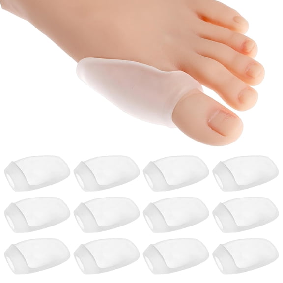 12 Pcs Toe Separator Guards Clear Shields Cushion Protector Pads