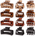 Toutoise Shell 12 Pcs Tortoise Shell Hair Claw Clips for Women, Small Medium Large ...