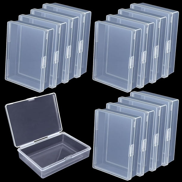 12 Pcs Trading Card Storage Box Bexikou Clear Playing Card Box Plastic Card Storage Card Deck Case Plastic Game Card Holder for Game Cards Trading Cards Sports Cards Bank Cards Business Cards Walmart ...