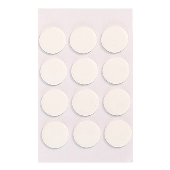 12 Pcs Transparent Double Sided Sticky Dot, Removable Round Label Sticker, Waterproof Adhesive Putty, Reusable Dot Sticker, Festival Decoration Sticky Patch, Home Multi-Purpose Adhesive Accessory
