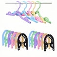 12 Pcs Travel Folding Hangers Crui Ship Esntials, Portable Plastic ...