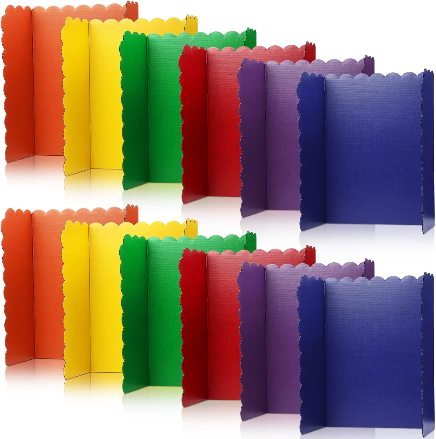 12 Pcs Trifold Poster Board Presentation Board Lightweight Portable