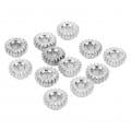12 Pcs Tuning Peg Gear 12mm Diameter 1:18 Ratio Hex Hole Metal Guitar Machine Heads Mount Gear