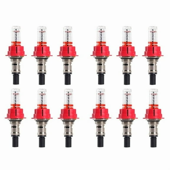 12 Pcs Underfloor Heating Manifold Flow Meter, Visual Flow Monitoring Regulator for Underfloor Heating Systems(1/2)