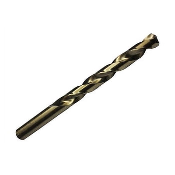 12 Pcs, "V" Cobalt Gold Jobber Length Drill Bit, Qualtech, Dwdcov, Flute Length: 3-5/8"; Overall Length: 5"