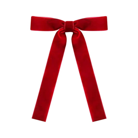 12 Pcs Velvet Bows Christmas Tree Ornaments Rustic Vintage Velvet Ribbon Bows for Tree Garland Wreath Indoor Xmas Decorations