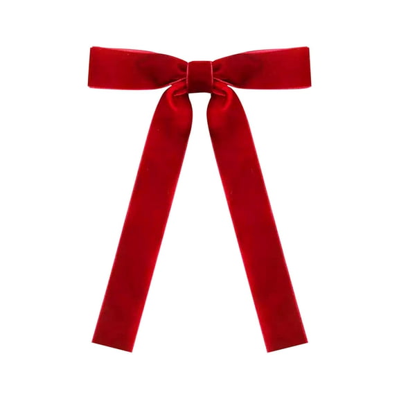 12 Pcs Velvet Bows Christmas Tree Ornaments Rustic Vintage Velvet Ribbon Bows for Tree Garland Wreath Indoor Xmas Decorations