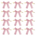 thumbnail image 1 of 12 Pcs Velvet Bows Holiday Ornaments Wreath Decorations 3.35 Inch with Twist Ties for Christmas Tree Parties, 1 of 9
