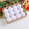 thumbnail image 1 of 12 Pcs Velvet Christmas Ball Ornament 3.14 Inch Flocked Christmas Hanging Ball for Tree Shatterproof Plastic Velvet Balls Ornament for Xmas Tree Holiday Home Party Decoration, 1 of 9