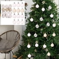 thumbnail image 1 of 12 Pcs Velvet Christmas Balls, 1.5in Flocked Christmas Tree Ornaments, Christmas Tree Decoration, Used for Christmas, Thanksgiving, Parties and Daily Decoration, Creating Festive Atmospheres(White), 1 of 6