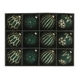 thumbnail image 1 of 12 Pcs Velvet Christmas Tree Ornaments Flocked Christmas Ball Decorations Xmas Balls Hanging Ornaments for Xmas Tree Wreath Garland Holiday Fireplace Decoration,  Green, 1 of 6