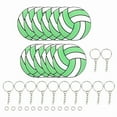 thumbnail image 1 of 12 Pcs Volleyball Keychain Bulk Volleyball Gifts Stuff for Volleyball Favor Fan Pendant Keychain Case Keyring, 1 of 6