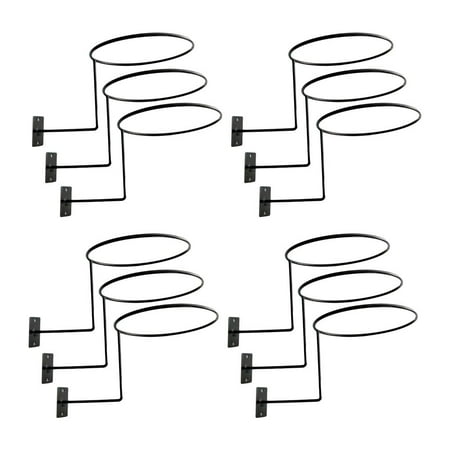 12 Pcs Wall Mount Holder Stand Hanger for Fisherman Hat Caps 14cm
