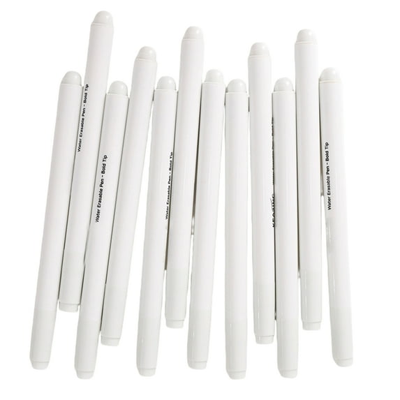 12 Pcs Washable Fabric Markers Erasable Sewing Markers Water Soluble Pen Fabric Marking Pen Sewing Supplies for Quilting