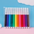 thumbnail image 1 of 12 Pcs Washable Watercolor Markers, Coloring Pens Set, Medium Tip Art Drawing Pens Kit for Coloring Books, Doodling, Manga, Comic, Calligraphy, Sketching, 1 of 8