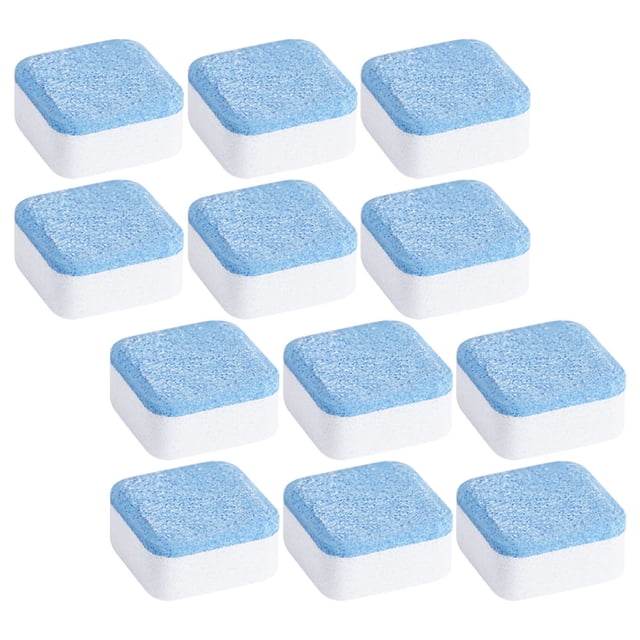 12 Pcs Washing Machine Cleaner Tablets Washer Tank Detergent Sodium
