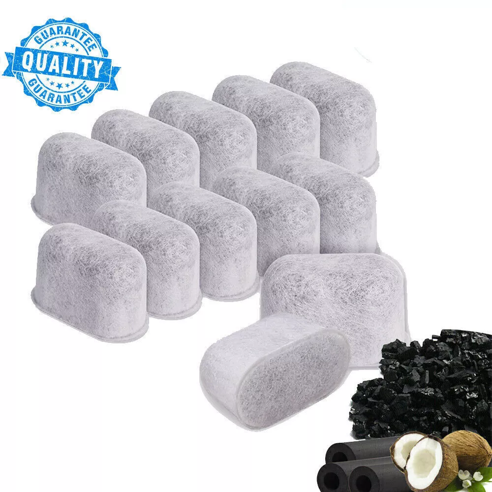 12 Pcs Water Filter For Cuisinart Coffee Maker Dcc Dgb Cbc,Nsf Charcoal Filter