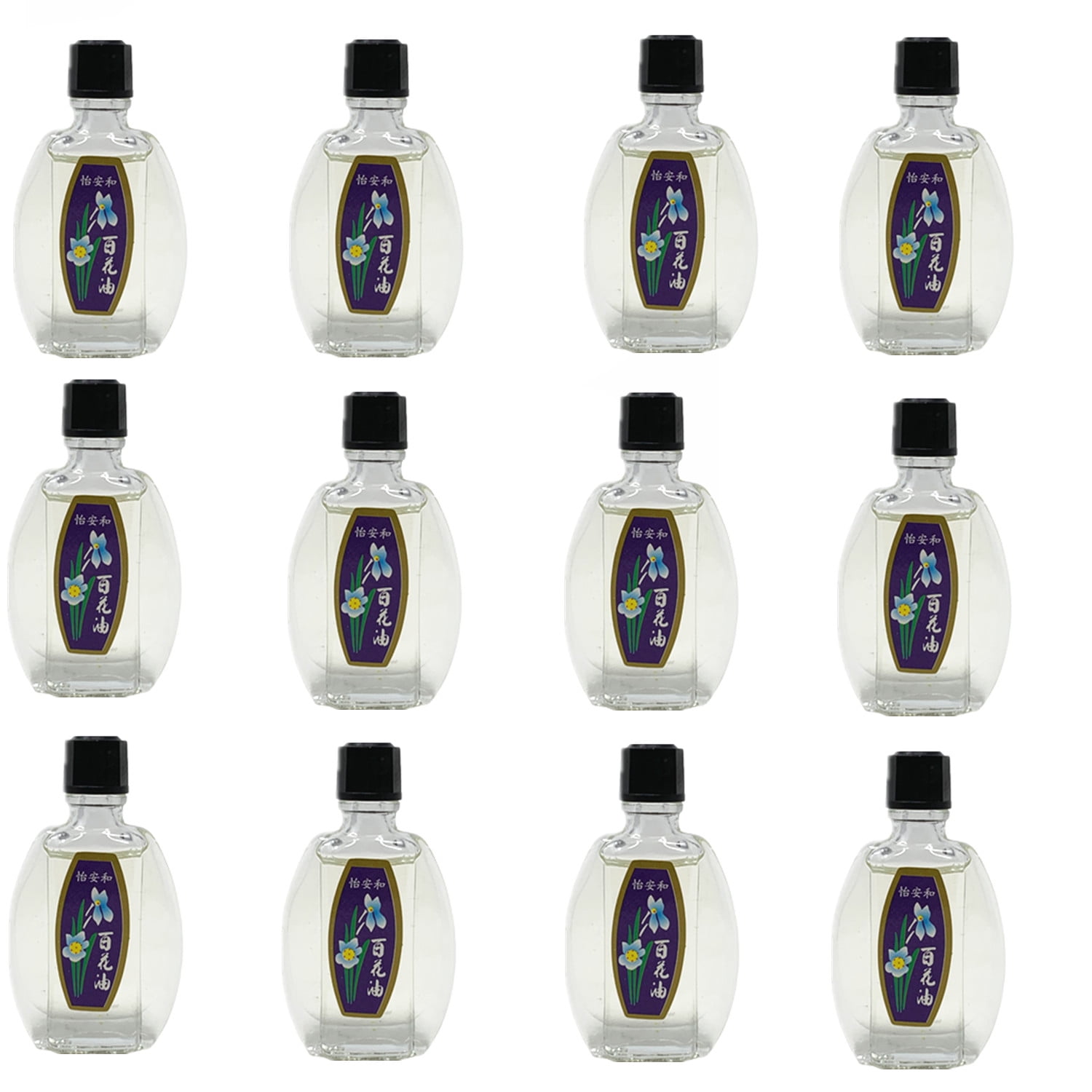 12 Pcs White Flower Analgesic Balm Oil Yee On Wo Embrocation 5mL (0