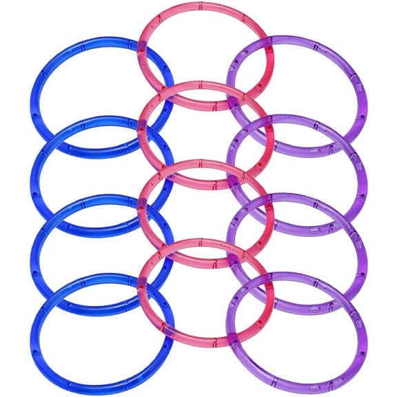 SHINYPASING Hanging Decoration Wind Chime DIY Rings Assorted Color For Friends 12-Pcs