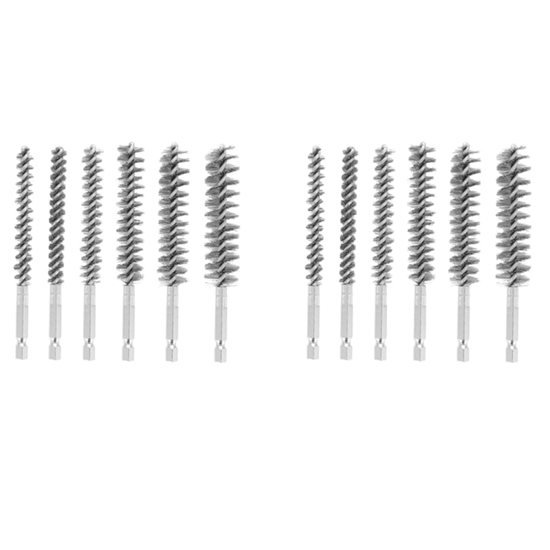 12 Pcs Wire Brushes for Drill,Stainless Steel Small Wire Brush in