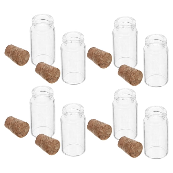 12 Pcs Wishing Bottle Mini Jar Mini Bottles with Stopper Tiny Jars with ...