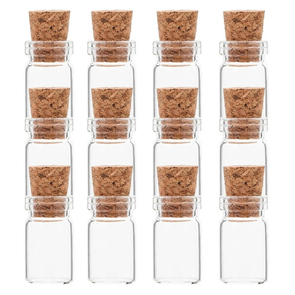 12 Pcs Wishing Bottle Mini Jar Tiny Bottles with Cork Jars with Cork Lids Jars with Lids