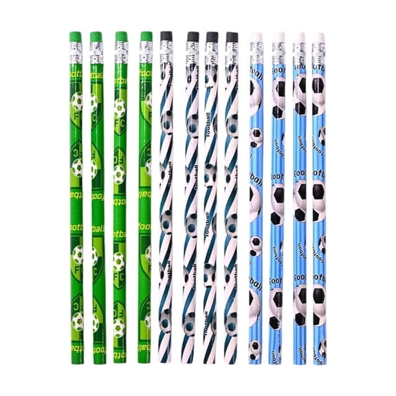 12 Pcs Wooden Pencils Drawing Pencils Writing Pencils Football Themed Pencils For Students Classroom Activities