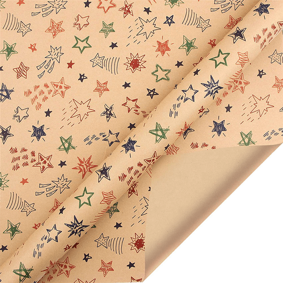 12 Pcs Wrapping Paper Sheets,Birthday Set Festival Gift Wrap Papers,Ribbon Present
