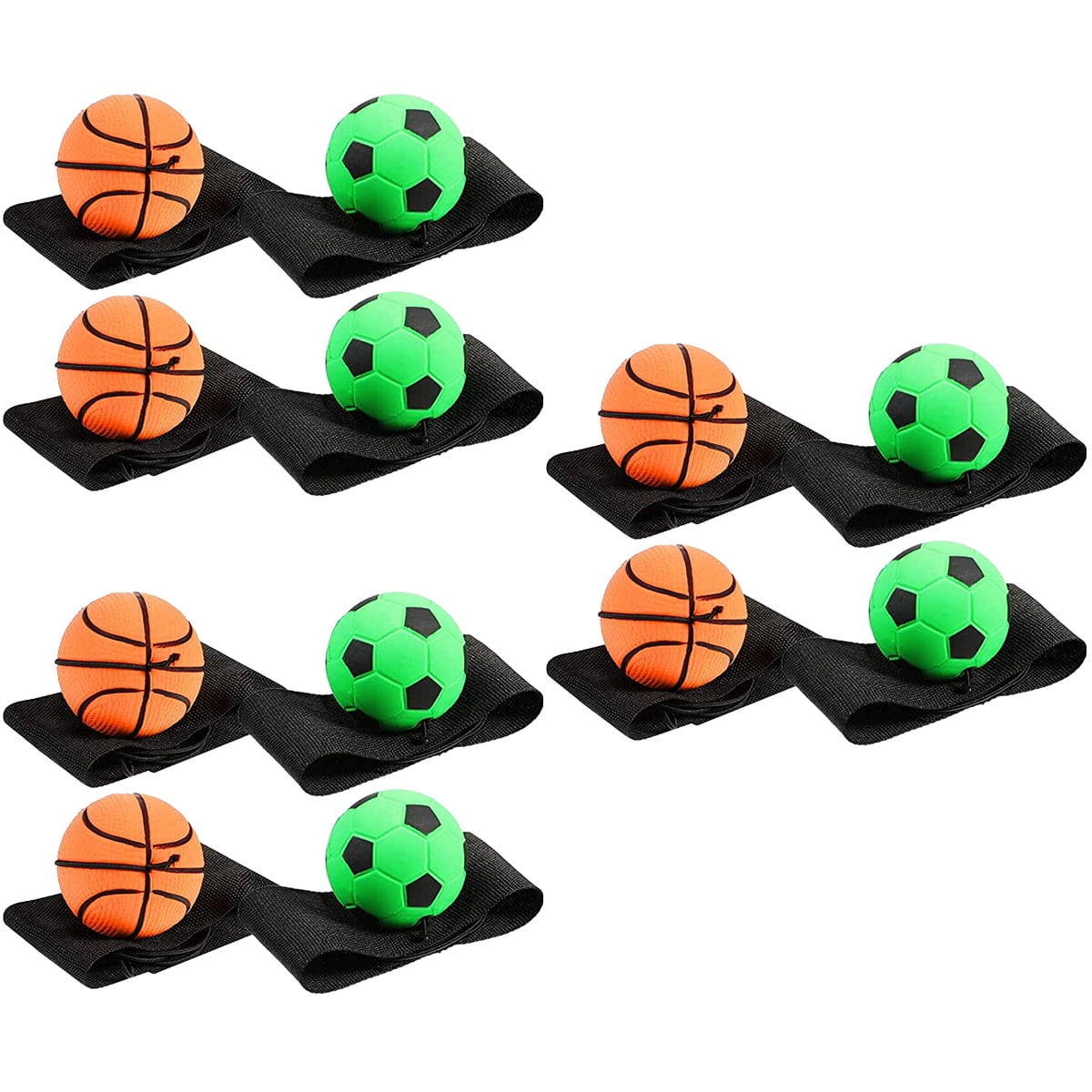 12 Pcs Wrist Bouncy Ball That Comes Back to You Drainage Basket Child