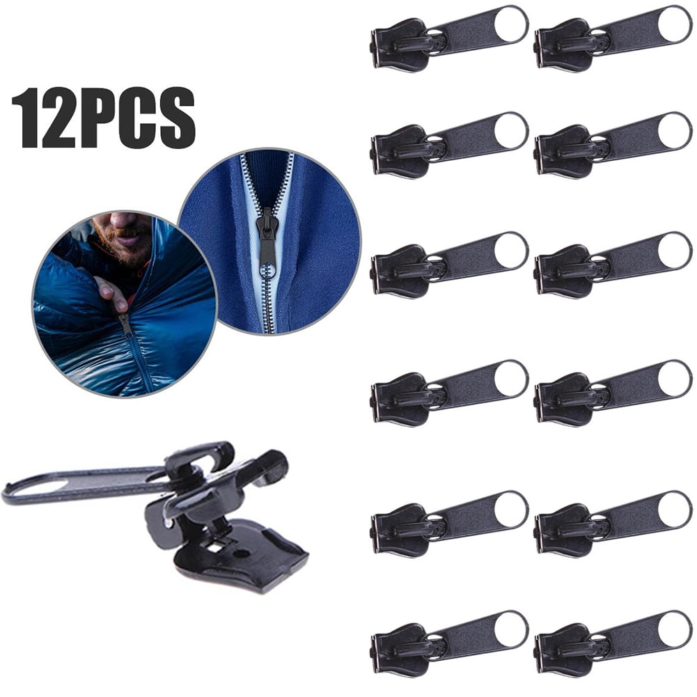  217 Pieces Zipper Repair Kit Replacement Zipper, Zipper Pulls,  Zipper Head Slider, Installation Tools Zipper Stopper Slider Repair Tool  Kit for Metal Plastic Nylon Coil Jacket Zippers (Size 8/5/3)
