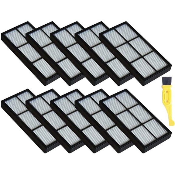 12 Pcs iRobot Roomba Vacuum Replacement Parts, Compatible with 800 900 Series 860 870 880 960 980, Hepa Filter for Pet Hair Allergen Traps
