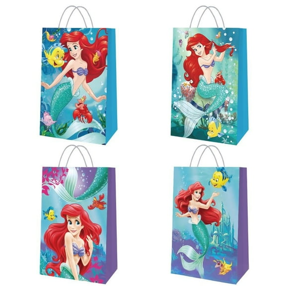 12 Pcs mermaid Party Gift Bags, Birthday party bags, Cartoon candy bags, Party Decoration Supplies