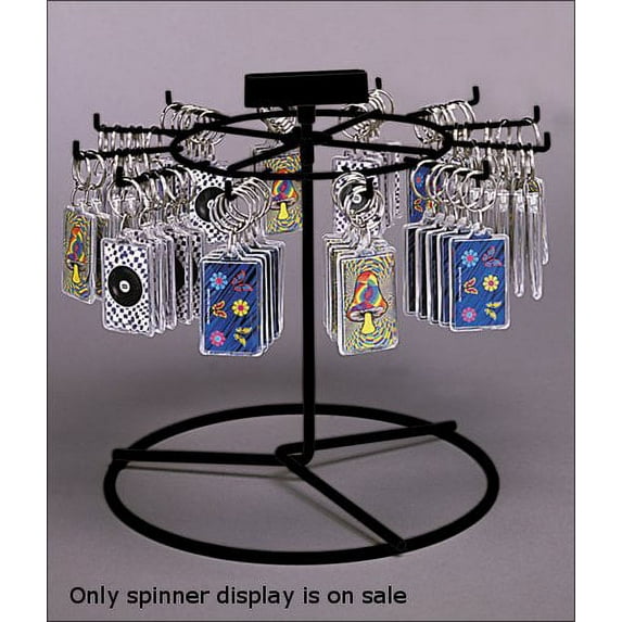 12 Peg Counter Spinner Display 7.25 H x 9.5 Base Inches for Hanging Items