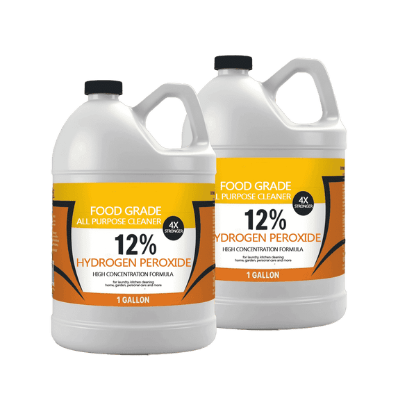 Chromex 12% Hydrogen Peroxide Cleaner, Multi-Purpose Household Cleaning Solution, 1 Gallon, Pack of 2