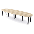 thumbnail image 1 of 12 Person Boat-Oval Conference Table with Power And Data Post Legs, 1 of 6