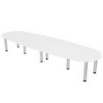 thumbnail image 1 of 12 Person Boat-Oval Conference Table with Power And Data Post Legs, 1 of 6