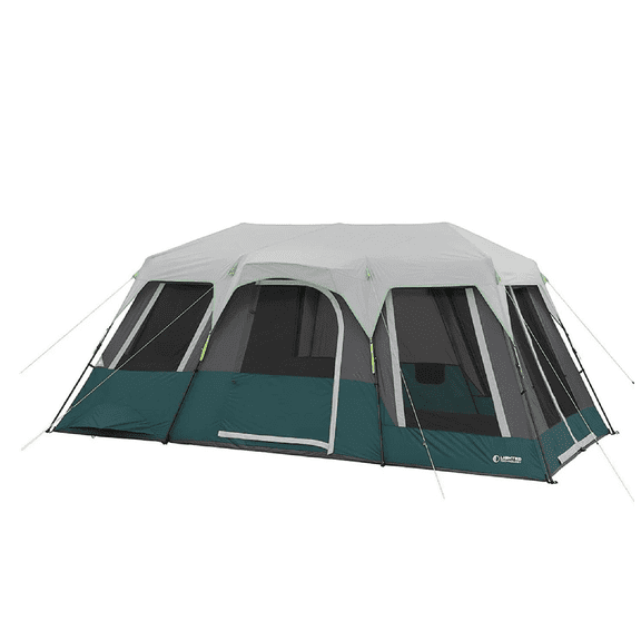 12-Person Instant Cabin Tent with LED Lighting