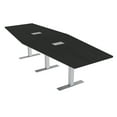 thumbnail image 1 of 12 Person Modular Hexagon Conference Table Metal Bases Electric Units, 1 of 7