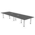 thumbnail image 1 of 12 Person Rectangular Conference Table Power And Data Units Post Legs, 1 of 8