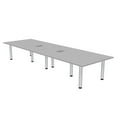 thumbnail image 1 of 12 Person Rectangular Conference Table Power And Data Units Post Legs, 1 of 8