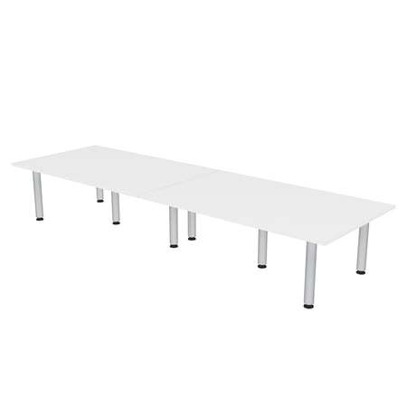 12 Person Rectangular Conference Table Power And Data Units Post Legs