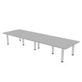 thumbnail image 1 of 12 Person Rectangular Conference Table Power And Data Units Post Legs, 1 of 6