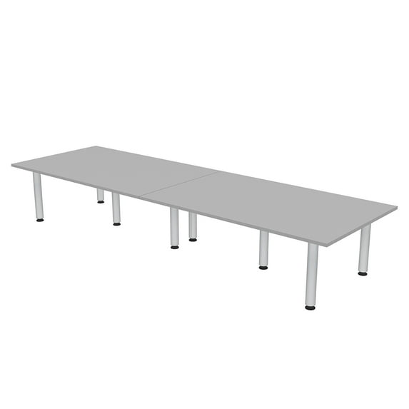 12 Person Rectangular Conference Table Power And Data Units Post Legs